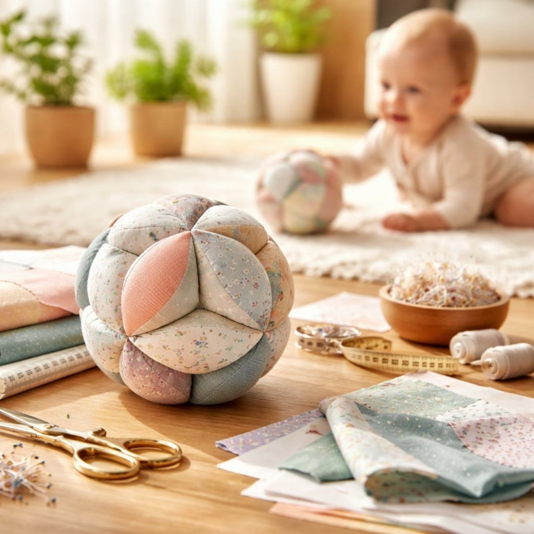 Balle Montessori DIY — fabrication simple, sûre et éducative pour bébé